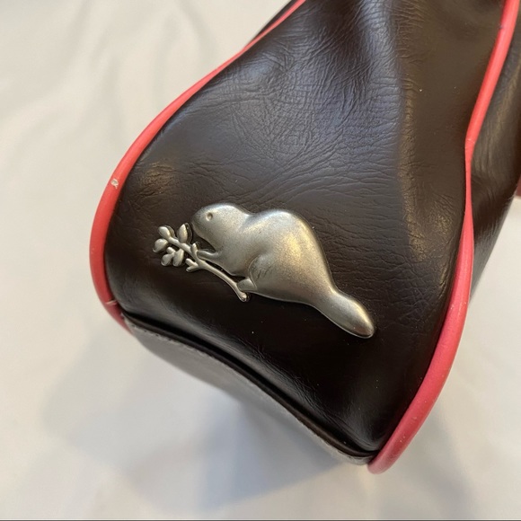 Y2K Pink & Brown Small/Mini Roots Purse - Picture 6 of 8